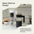 thumbnail image 7 of Takeya Patented Deluxe Cold Brew Coffee Maker with Black Lid Airtight Pitcher, 2 Quart, Black, 7 of 7