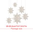 thumbnail image 5 of 1 Set Christmas Decorations Funny Exquisite Simple Style Stereo Indoor Hanging Prop Festival Adornment Decor for Scene Layout White, 5 of 5