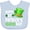 AE-Light Blue, variant on Inktastic Happy St. Patrick's Day Green Hat and Clovers Boys or Girls Baby Bib