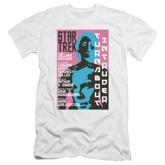 Star Trek Tos Episode 79 Premium Canvas Adult Slim Fit 30/1 T-Shirt White
