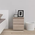 thumbnail image 4 of Home Square 2 Piece 2 Drawer Nightstand Set in Truffle, 4 of 11
