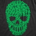 thumbnail image 2 of Mens Skull Of Clovers T Shirt Funny St Pattys Day Clover Skeleton Tee for Guys Graphic Tees, 2 of 9
