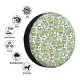 thumbnail image 4 of Susaid Happy Frogs Print Tire Covers,Waterproof Anti-UV Snow Sun Rain Tire Covers for RV,Truck, SUV, Trailer, Camper-17 inch, 4 of 6