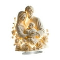 thumbnail image 1 of Figura sagrada de Jesús en 2D, decoración de acrílico para mesa, letrero artístico coleccionable, piso vacacional Familia sagrada blanca, 1 of 9