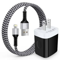 iPhone Charger,Charger Block with iPhone Charging Cables 3ft Charging Cords,USB Charger Adapter 3.1A Dual Port Fast Charging Station Power Base Charger Blocks Compatible for iPhone Wall Charger Plug