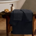 thumbnail image 3 of MyOwn Ultra Soft 3 Pack Cotton Towel Set, Contains a Bath Towel 28x55 inch, a Hand Towel 16x24 inch & a Wash Coth 12x12 inch, Ideal Everyday use, Compact & Lightweight - Black, 3 of 5