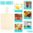 thumbnail image 4 of Unfinished Wood Cutting Board Craft with Handle,for Craft DIY Christmas Home Kitchen Cooking Decor (9.4inch X 5.5inch), 4 of 7