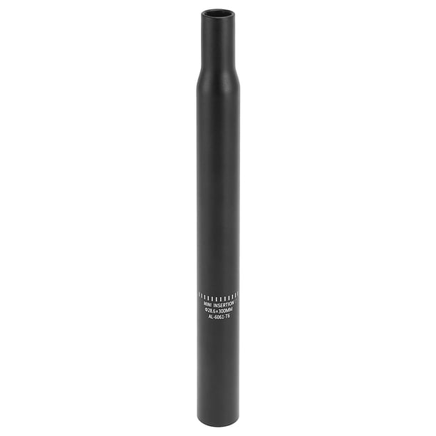 28.6x300mm Bicicleta Asiento Poste Aluminio Aleación sin Escala Marca Negro