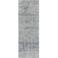 thumbnail image 3 of Hauteloom Askeaton Hallway, Kitchen Machine Washable Runner Rug - Bohemian, Transitional - Blue, Gray, Light Gray - 2'7" x 7'3", 3 of 19