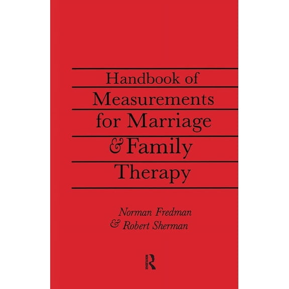 Handbook of Measurements for Marriage and Family Therapy, (Hardcover)