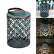 thumbnail image 1 of Bewildely Lámpara solar de metal Retro Agujero de dinero Luz de viento hueca Linterna solar colgante para jardín Patio trasero Iluminación y accesorios Bewildely HA014786-00, 1 of 1