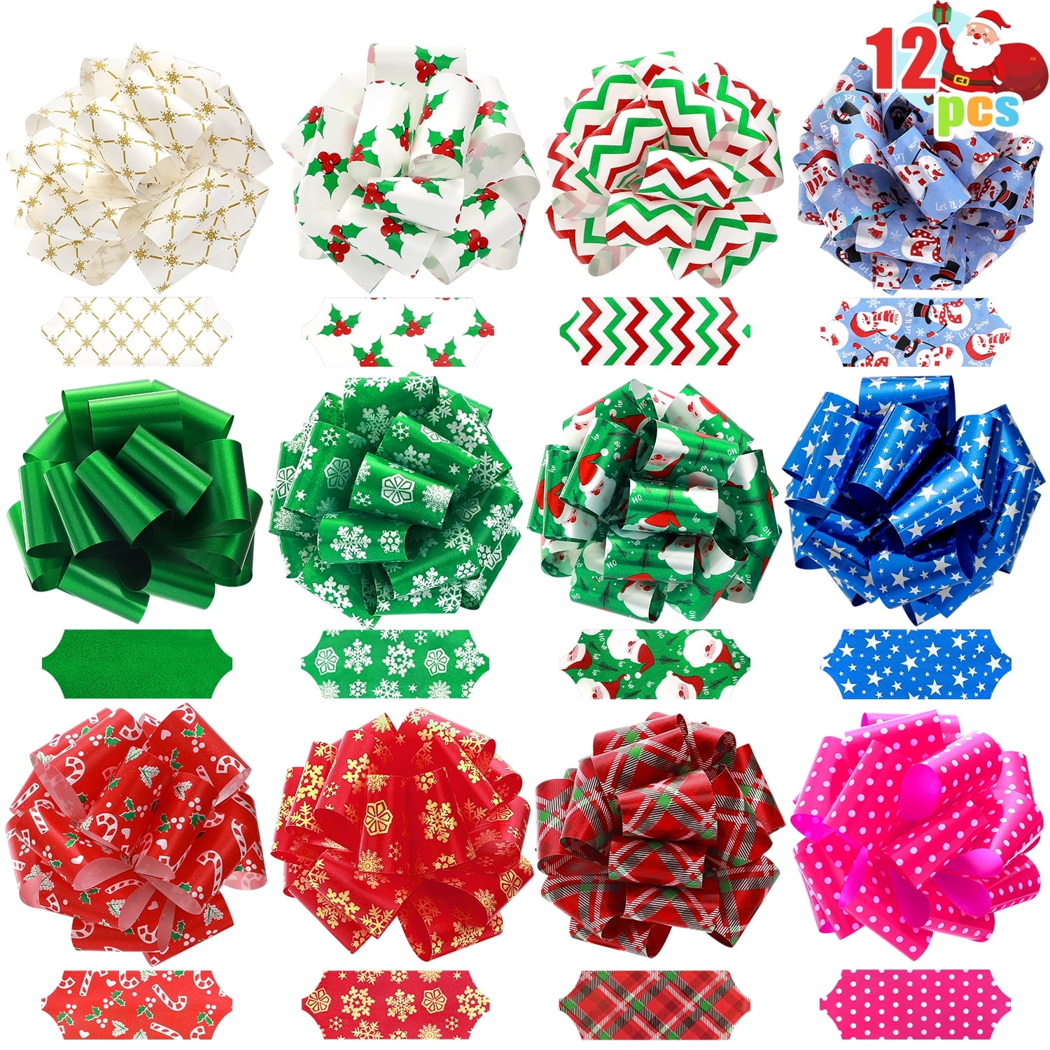 Ayieyill 12-Piece Christmas Pull Bows photo 1