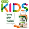 thumbnail image 3 of VITEEY Kids Zinc Gummies 10mg with Vitamin C and Echinacea, Kids Immune Support, Orange Flavor, 60 Ct, 3 of 7