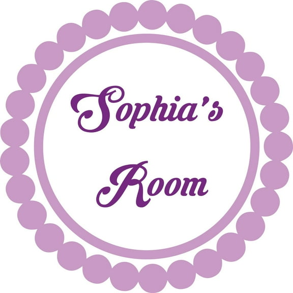 Personalized Name Vinyl Decal Sticker Custom Initial Wall Art Personalization Home Decor Husband Wife Love Circle Design 14 Inches X 14 Inches