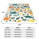 thumbnail image 3 of Fotbe Dinosaurs and Tropical Leaves Manta de Franela Acolchonada con Estampado, Súper Suave y Esponjosa, Extra Grande para Sofá, Cama, Uso Todo el Año-40"x30", 3 of 7