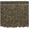 thumbnail image 1 of 6" (15cm) long Bullion Fringe Trim (Style# BFMLT6), Nautical Gold Multicolor #1152V (Light Gold, Yellow Gold, Navy Blue) 5 Yards (15 ft/4.5m), 1 of 1