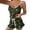 Army Green, variant on XIAONU Women Heart Print Two Piece Pajama Set V Neck Cami Top Ruffle Hem Shorts Soft Comfortable Sleepwear Pajamas Army Green