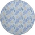 thumbnail image 2 of Addison Rugs Mayfield Washable Coastal Shells Blue Round Rug, 8' x 8', 2 of 5