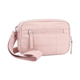 thumbnail image 2 of Quilted Nylon Wristlet Wallet for Women, Minimalist Solid Color Clutch Purse for Daily Use, Compact Wrist Strap Wallet for Cards and Cash, Portable Wallet for Shopping and Travel, 2 of 5