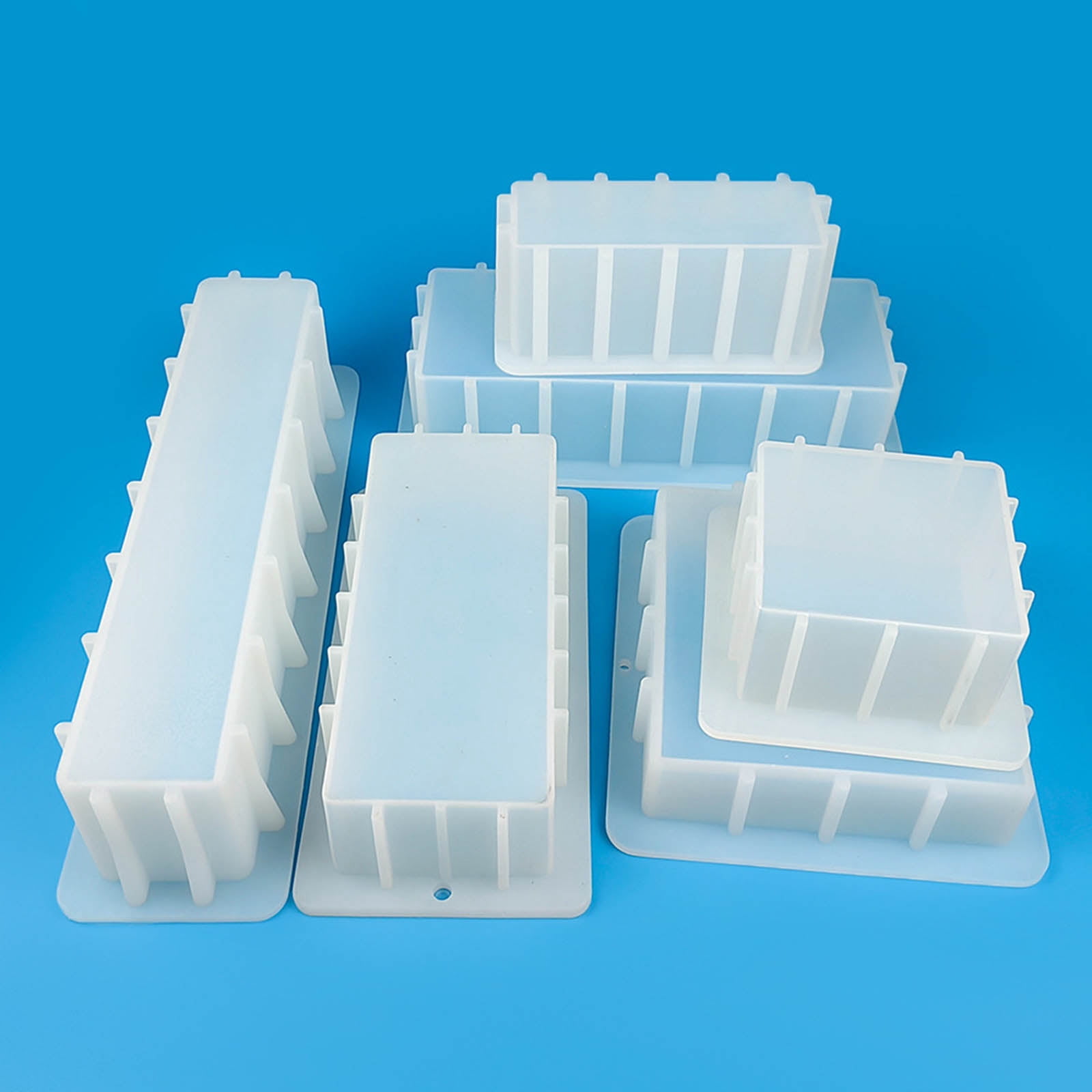 Rectangular Soap Mold Handmade Bread Toast Loaf Mould DIY Craft Cake Chocolate Candle Mold Home Decor Baking Accessories