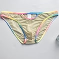 thumbnail image 5 of Swuxness Mens Low Waist Thong Briefs, Men Sport Underpants, Men's Fashion Comfortable Soft Lightweight Seamless Solid Color Stretch Panties Army Green, XL, 5 of 5