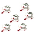 thumbnail image 1 of Bearachild 1 Juego de hebillas para servilletas exquisitas servilletas antioxidantes anillos Material de aleación hebillas de toalla brillantes para la Mostrada Color plata Bearachild HA060566-02, 1 of 6