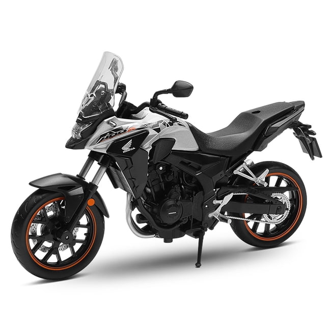 1/12 Honda CB400X Adventure ADV Toy Motorcycle CCA MSZ Diecast Metal Model 1:12 Racing Miniature Collection Gift For Boy Kid Silver Without Box