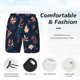thumbnail image 3 of Balery Autumn Leaves With Blue Bañador para hombre, shorts de playa de secado rápido con entrepierna y forro de compresión-XX-Large, 3 of 6