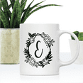 thumbnail image 2 of Koyal Wholesale Minimal Geometric Roses Design Coffee Mug Collection, Letter E, 2 of 4