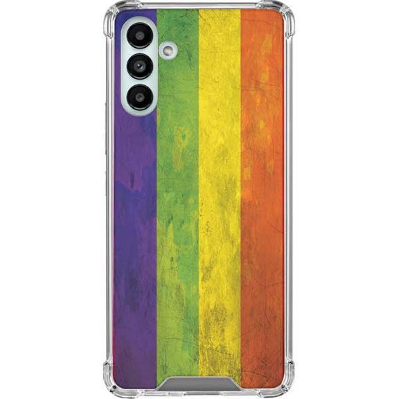 Skinit PRIDE Distressed Rainbow Flag Galaxy A13 5G Clear Case