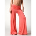 thumbnail image 6 of Endives Womens Yoga Wide Leg Pants Coral Solid Color Loose Fitniss Pants With Ruched Waist For Yoga Sports Everyday Orange, 6 of 7