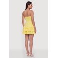 thumbnail image 3 of Women's Lace Trim Ruffle Tiered Strapless Mini Dress, 3 of 3