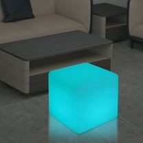 Cube LED RGB 16 Color Changing Light Stool Outdoor Indoor Patio Party Chair Seat