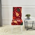 thumbnail image 5 of Chmadoxn Christmas Chair Covers, Christmas Dining Chair Covers, Stretch Xmas Chair Slipcovers Seat Protector, Washable Kitchen Chair Covers for Dining Room, Christmas Decorations, Holiday Party, 5 of 6