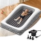 thumbnail image 1 of Cama de viaje inflable Abdtech para niños pequeños con barandilla de 4 lados, 1 of 9