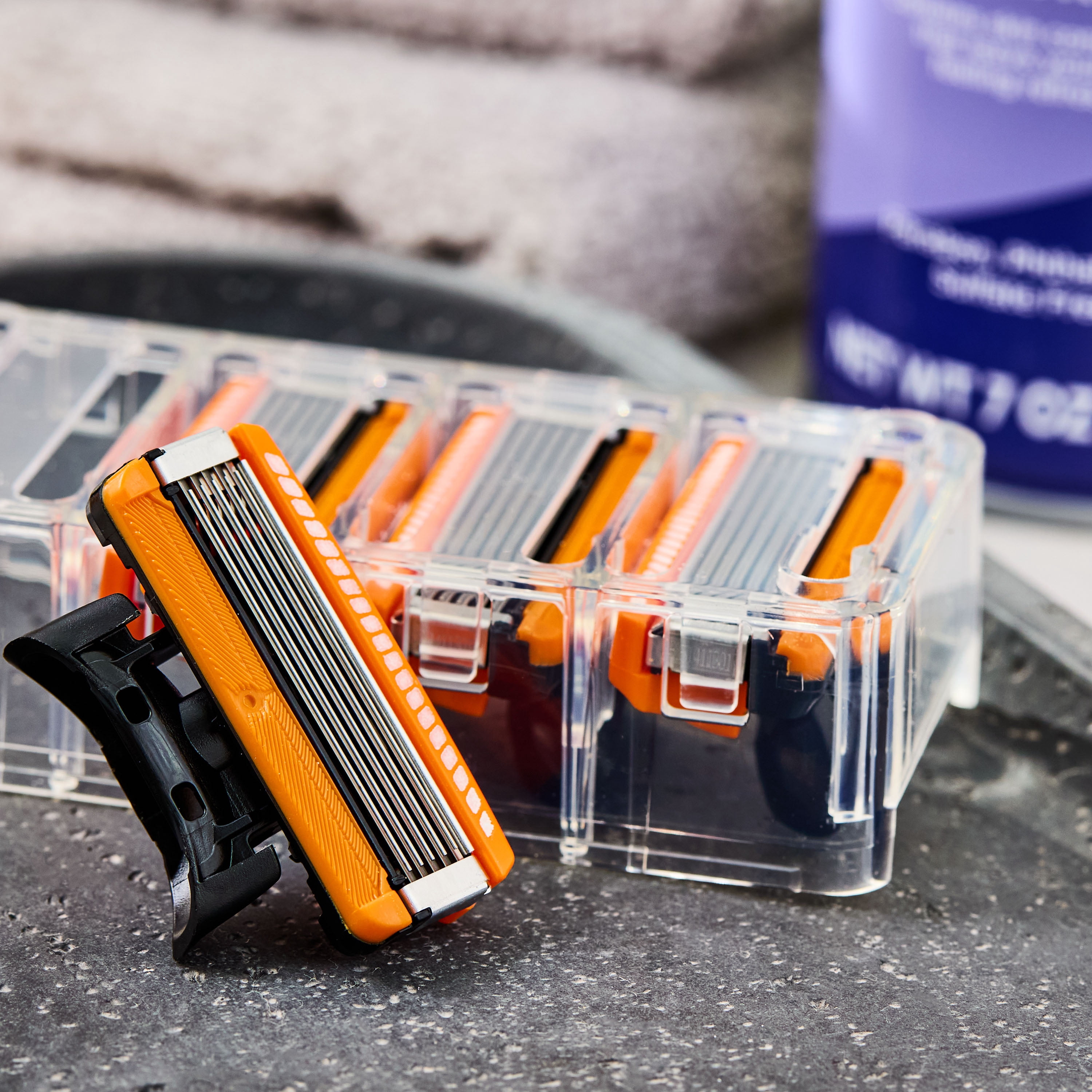 Equate Men's 5-Blade Cartridge Refills with Trimmer for Equate 5-Blade and Fusion Handles, 4 Count