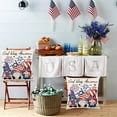thumbnail image 6 of JoyMoreHome 4th of July Pillow Covers 18x18 Inch,Patriotic Red White Blue Outdoor Throw Pillow Covers,Independence Memorial Day USA Flag Linen Fourth of July Cushion Case for Couch Decor, 6 of 6