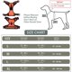 thumbnail image 5 of Arnés para perros, collar para perros, juego de correa para perros, arnés reflectante ajustable para perros, chaleco de tracción naranja (L), 5 of 5