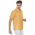 thumbnail image 5 of LA LEELA Mens Hawaiian Shirts Short Sleeve Button Down Shirt Men's Casual Vacation Shirts Vacation Summer Party Shirts for Men Funny XL Yellow Boat, 5 of 6