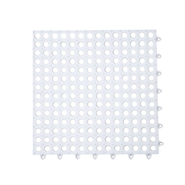 Alfombrillas de plástico entrelazadas para baño, antideslizantes, para ducha, con sistema de drenaje y empalme hueco, ideales para bañera, piscina, área de mascotas, cocina, lavadero y como
