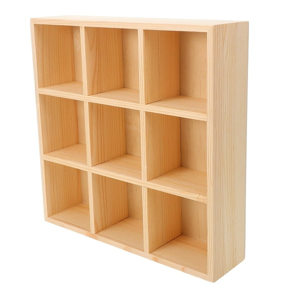 Clispeed Tea Bag Organizer Box Wood Tea Bag Holders Beige 1Pack