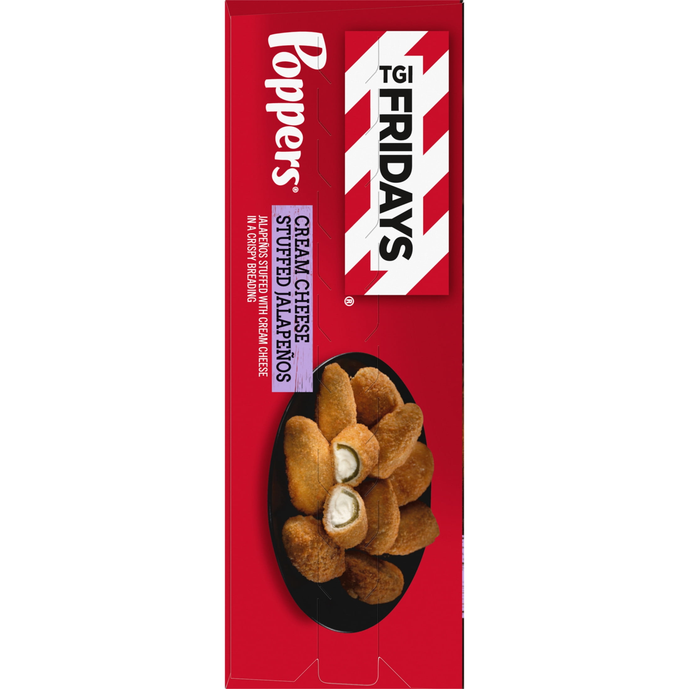 TGI Fridays Frozen Appetizers Cream Cheese Stuffed Jalapeno Poppers, 8 oz Box Regular
