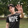 thumbnail image 4 of Mens Nope T shirt Funny Not Today Sarcasm Humorous Joke Gag Gift for Adult Graphic Tees, 4 of 9