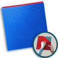 thumbnail image 1 of Creative QT Peel-and-Stick Baseplates - Self Adhesive Building Brick Plates - Compatible with All Major Brands - 1 Pack - Blue - 10 inch x 10 inch, 1 of 10
