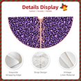 thumbnail image 3 of Bingfone Christmas Tree Skirt Mat Christmas Decoration Interior 30" -Purple Leopard, 3 of 6