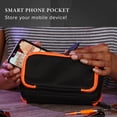thumbnail image 6 of Casemaster Plazma Plus Dart Case Black with Orange Zipper and Phone Pocket, 6 of 10