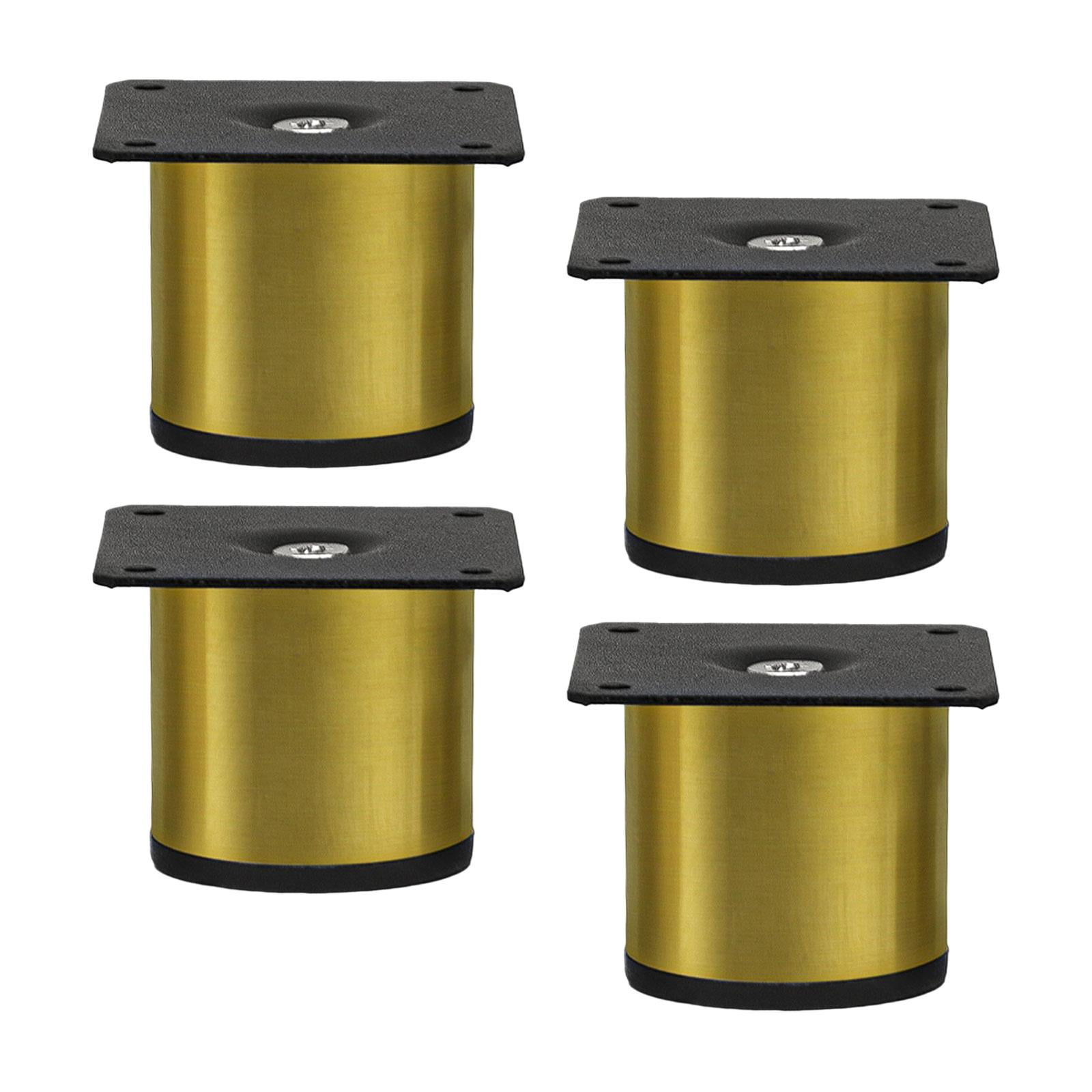 4x Furniture Legs Floor Protectors Stainless Steel Furniture Hardware Modern Sofa Legs Furniture Foot for Table Couch Dresser Home Farmhouse Aureate 5x5cm Walmart