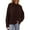 Dark Brown, variant on PRETTYGARDEN Womens Sweaters Fall Trendy Casual Crewneck Long Sleeve Cozy Knit Pullover Sweater Tops Winter Clothing