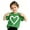 Green, variant on WAYUTE Girls Shirts Summer Short Sleeve Crew Neck Loose Fit Casual Tees with Cute Heart Print Breathable Comfort Daily Wear,White,Size 3 Y-4 Y
