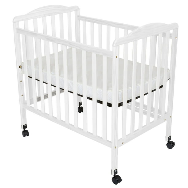 Fizzy Baby Mini Crib with 3 Position, White